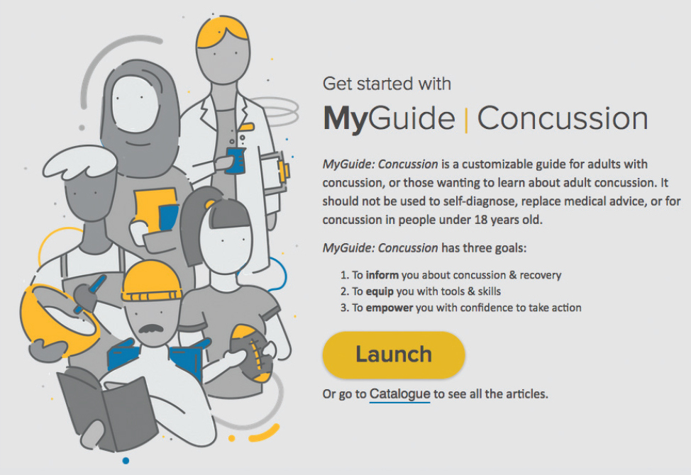 MyGuide: Concussion home page