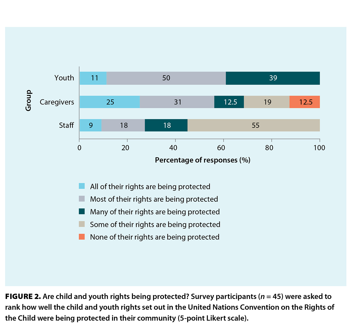 FIGURE 2. Are child and youth rights being protected?