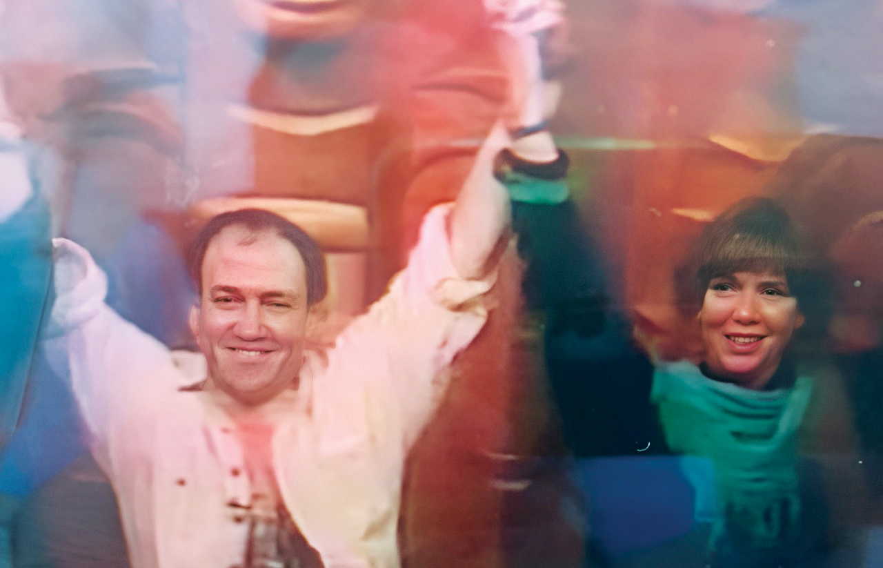 Dr Cecil Hershler and Ms Ann Mortifee during a Healing Journey workshop in 1992.