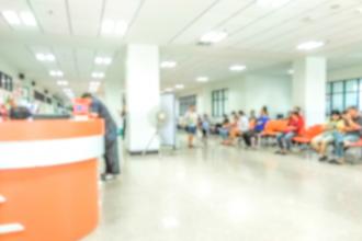 People waiting in a busy emergency department