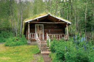 Robert William Service’s cabin in Dawson City, Yukon