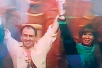 Dr Cecil Hershler and Ms Ann Mortifee during a Healing Journey workshop in 1992.