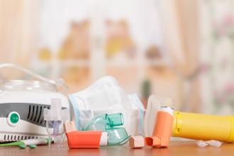 Different equipment ranging from inhalers to respiratory masks