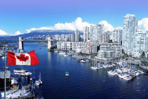 Skyline of Vancouver, British Columbia