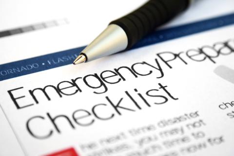 Emergency preparedness checklist