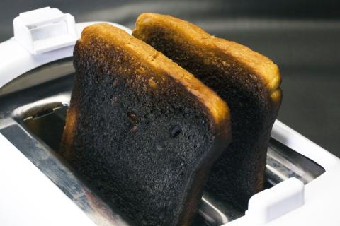 Burning toast