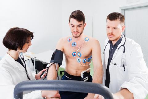 cardio screening of the electrocardiogram of young athletes