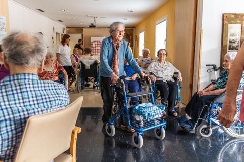 Residents in a long-term care home