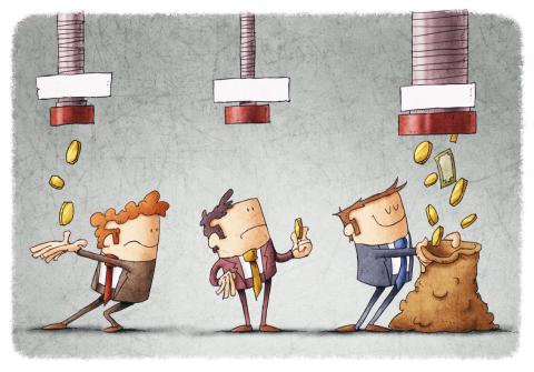 Depiction of differences in income
