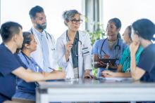 A diverse group of medical staff.