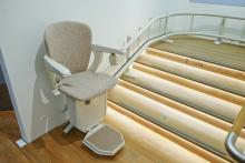 An automatic stair lift