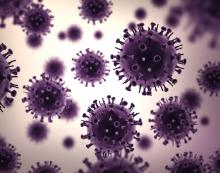 Close up of the influenza virus H1Z1